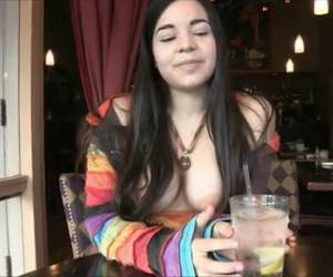 She let her tits show in public and masturbate at his home
