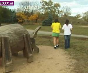 Teenagers go loose in the park and at home