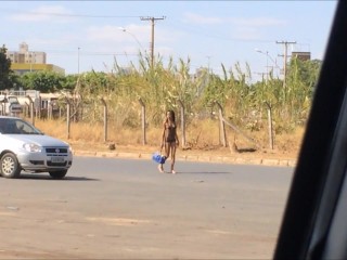 Brasil pantyless bitches sheer dress