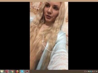 masturbation skype