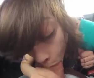 A blowjob in the car